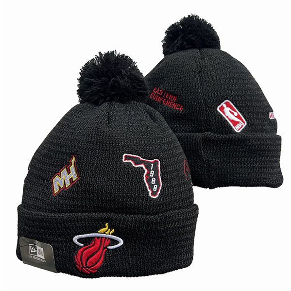 Miami Heat Knit Hats 042
